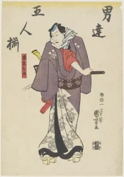 Un attore nel ruolo di Kaminari Shokuro, 1847-1852